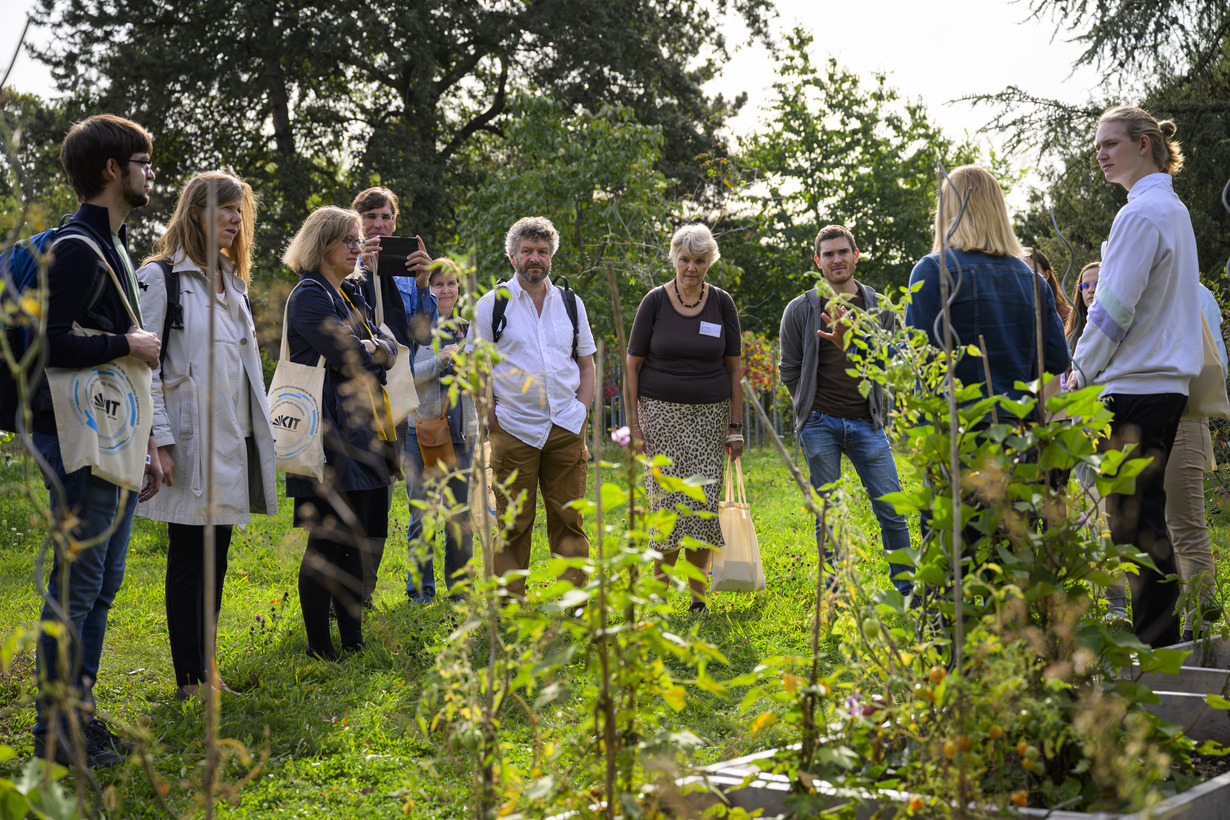 Menschen in der Natur bei einem Workshop